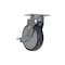 Vestil Dark Gray Swivel With Brake Thermoplastic Poly Rubber Caster 5 x 1 1/4 CST-B28-5X1TPR-SWB - alternate 3